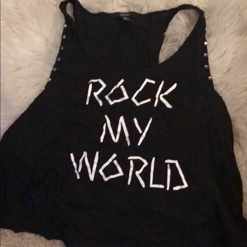 Black crop top